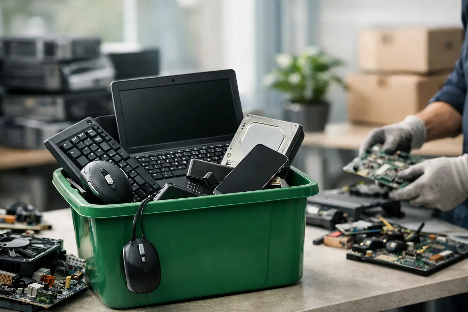 Recyclage matériel informatique: bien s’en occuper